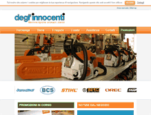 Tablet Screenshot of deglinnocentisrl.it